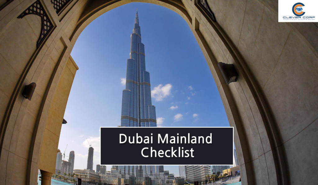 Dubai mainland checklist